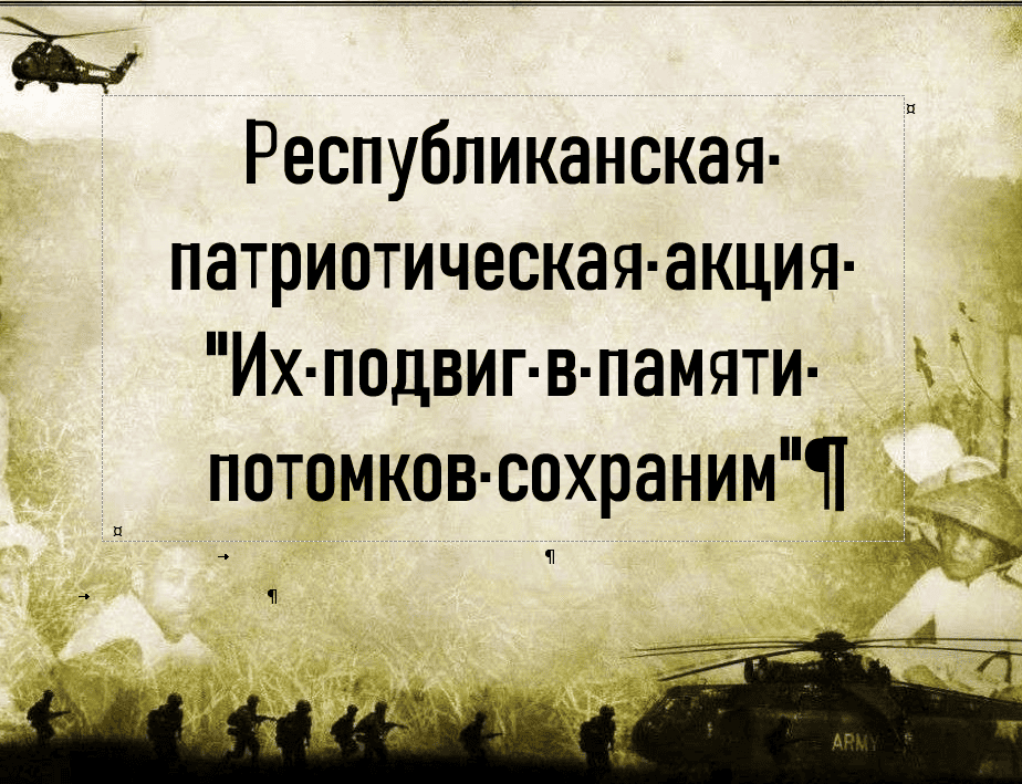 Республиканская патриотическая акция 